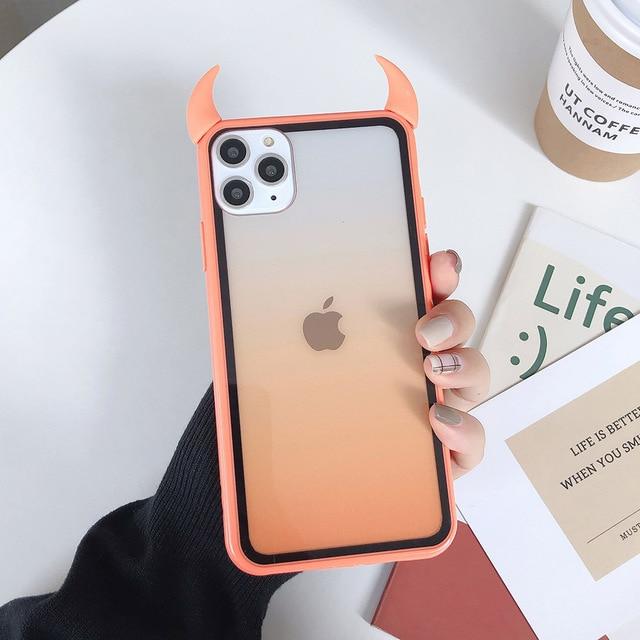 Gradient Devil Horn Case-xinru