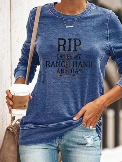 Rip Wheeler Can Be My Ranch Hand Any Day Womens Yellowstone Long Sleeve-xinru shop