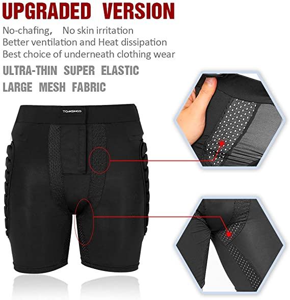 Unisex Motorcycle Snowboard Protection Ski Protective Hip Butt Padded Shorts-xinru