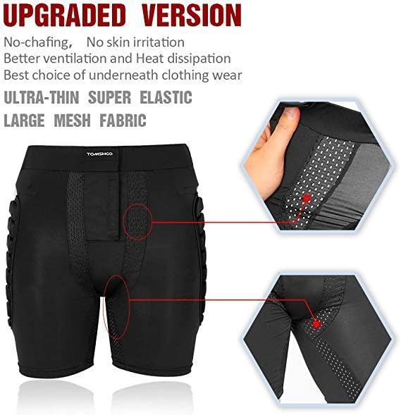 Unisex Motorcycle Snowboard Protection Ski Protective Hip Butt Padded Shorts-xinru