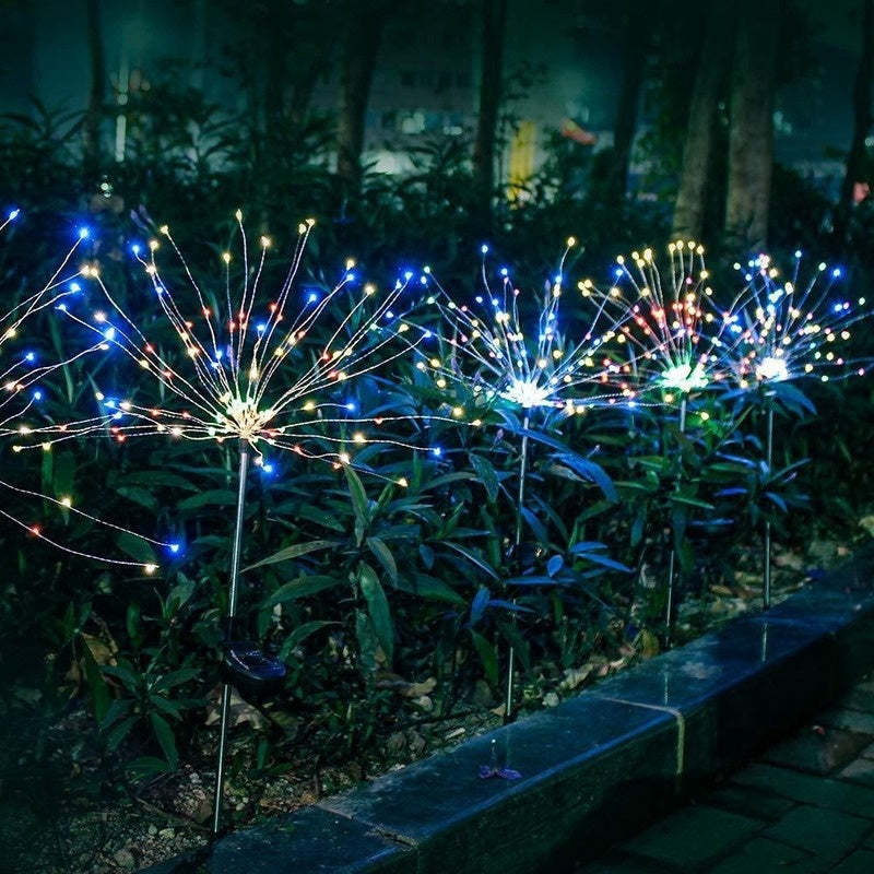Solar Powered Outdoor Dandelion Fireworks Lights String-xinru