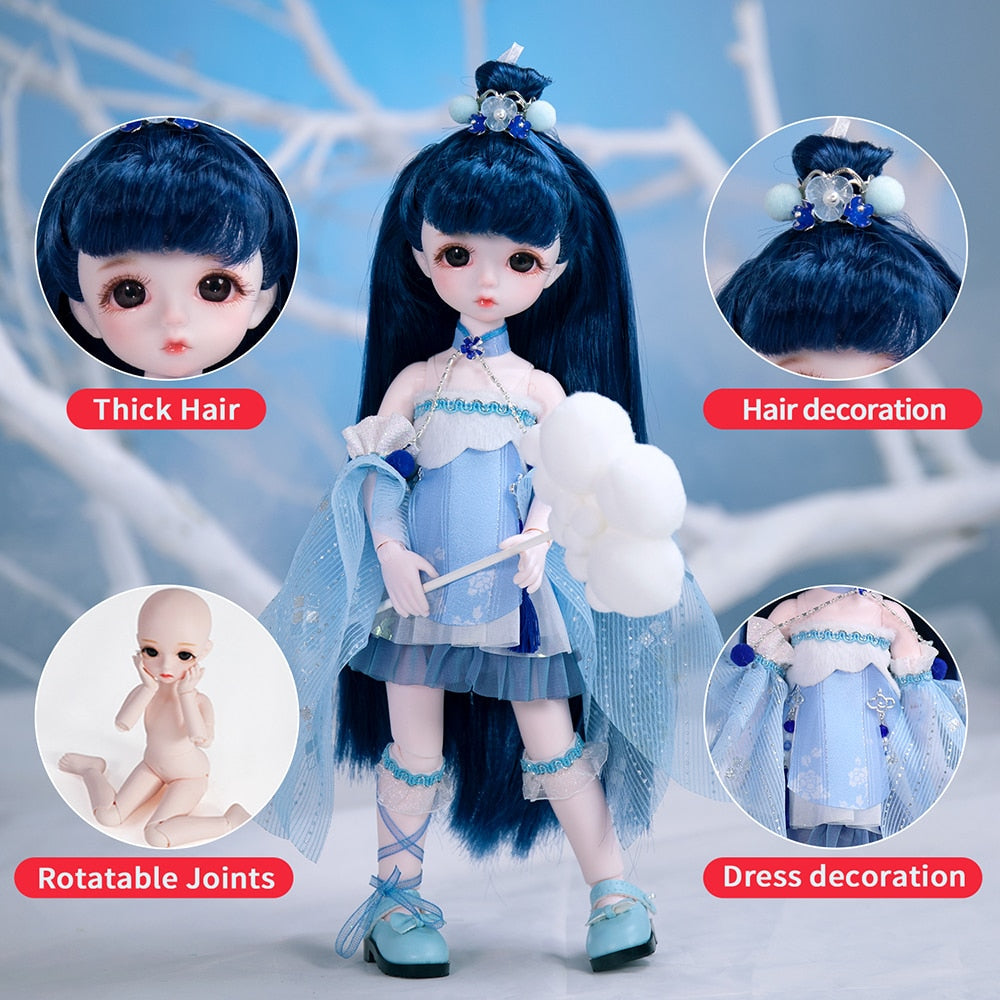 1/6 Fairy Dolls BJD Ball Jointed Doll Full Set-xinru