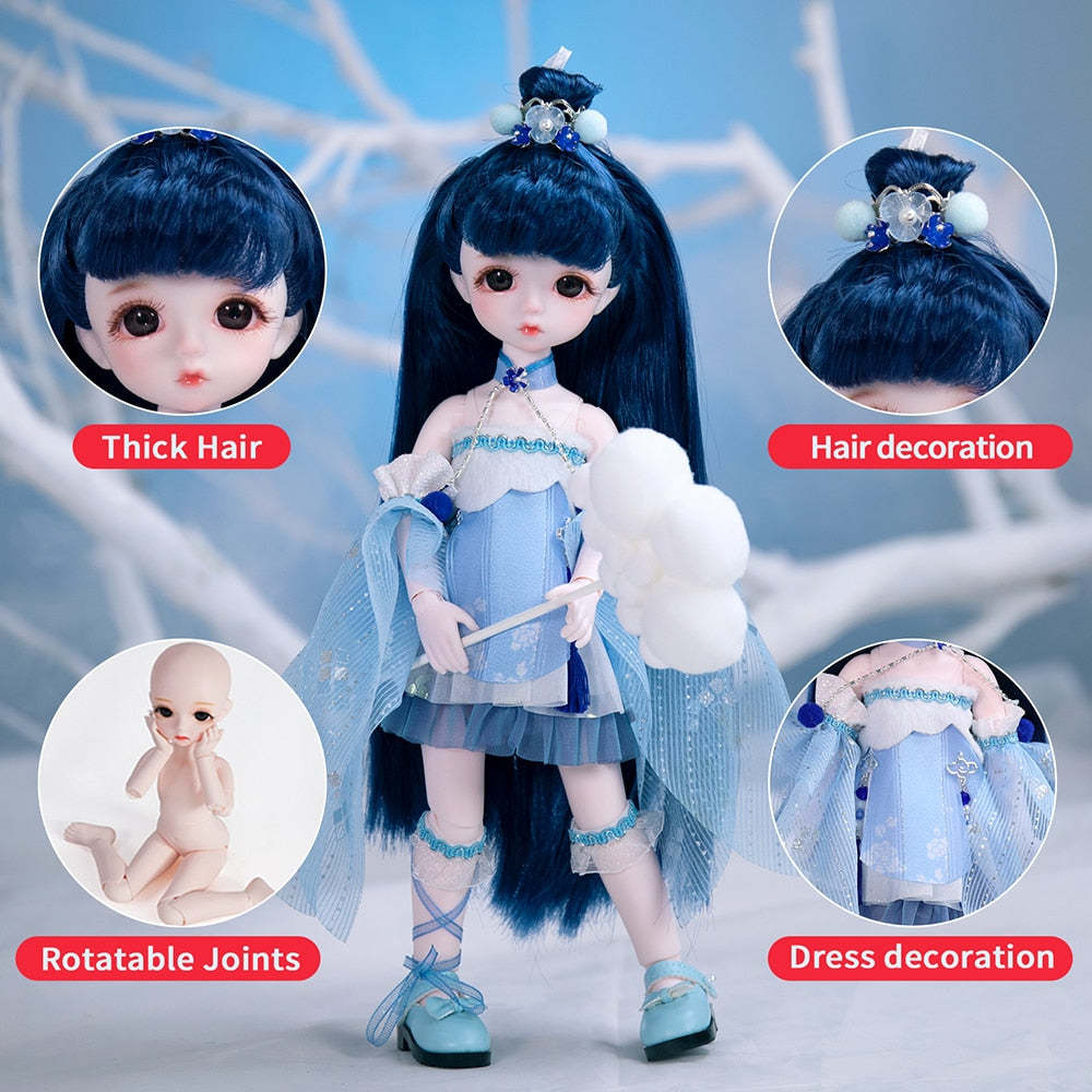 1/6 Fairy Dolls BJD Ball Jointed Doll Full Set-xinru