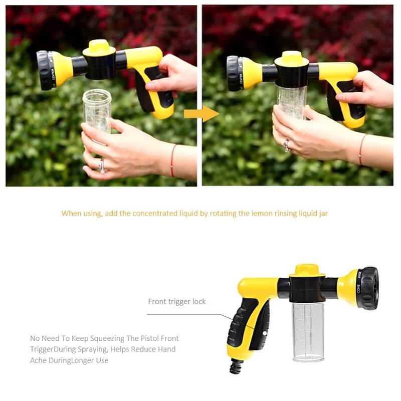 Adjustable High Pressure Washing Water Gun Car Wash Tool-xinru