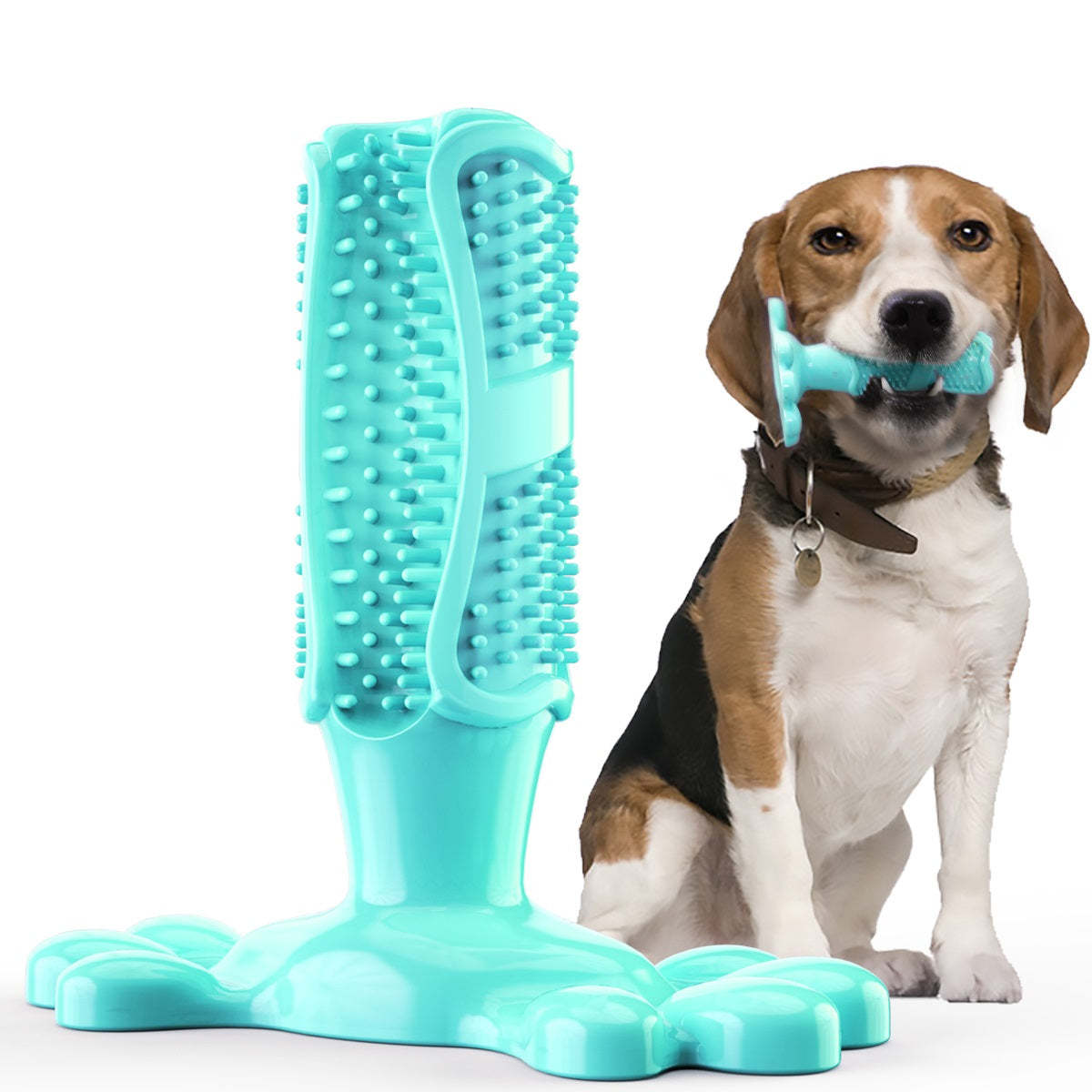Dog Toothbrush Chew Toys Natural Rubber  Toy-xinru