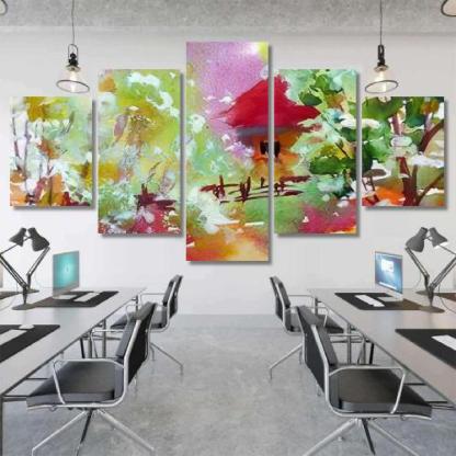 Watercolor Colorful Bright Textured Abstract-xinru shop