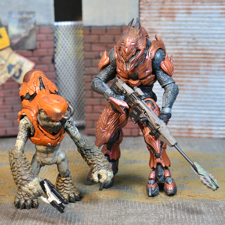 Halo Reach Elite Warriors Action Figure Model Alien Monster-xinru