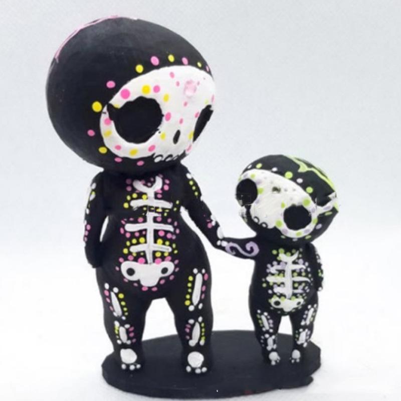 Sugar Skull Couple Figurine Home Decoration-xinru shop