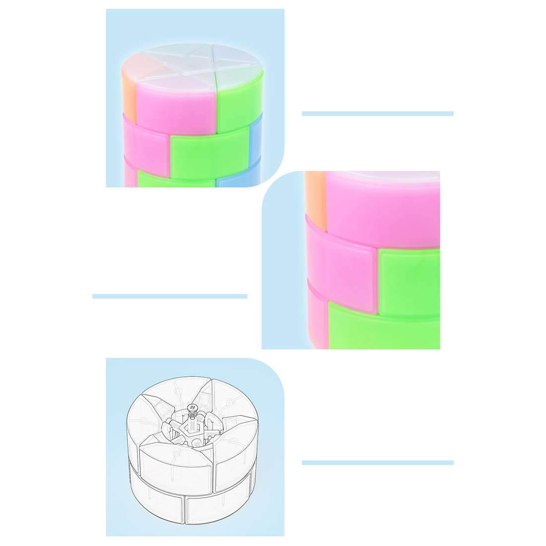 YJ 7 Colour Pentagram-xinru shop