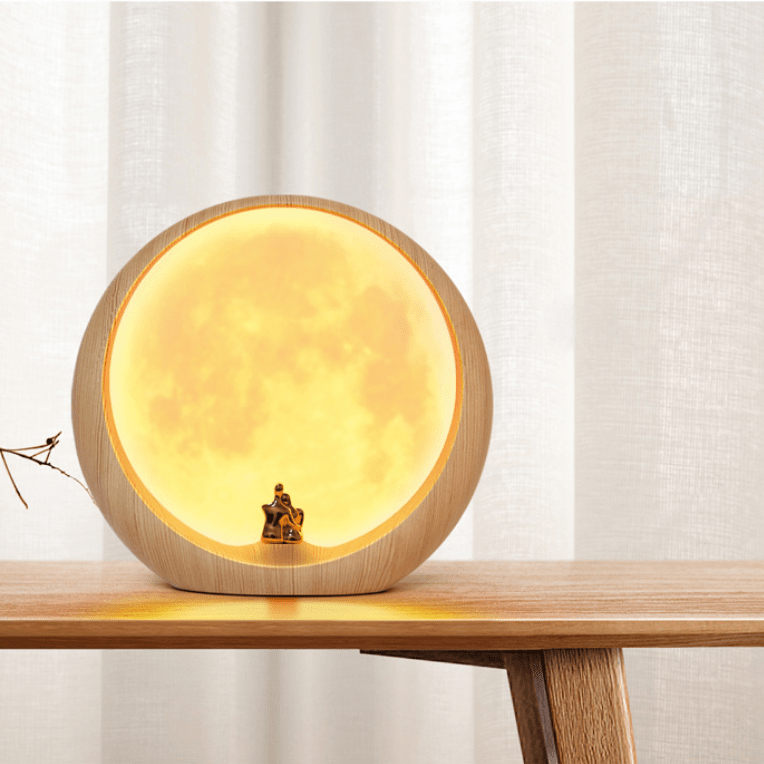 Creative Retro Hourglass Table Lamp Craft Quicksand 3D Natural Landscape-xinru