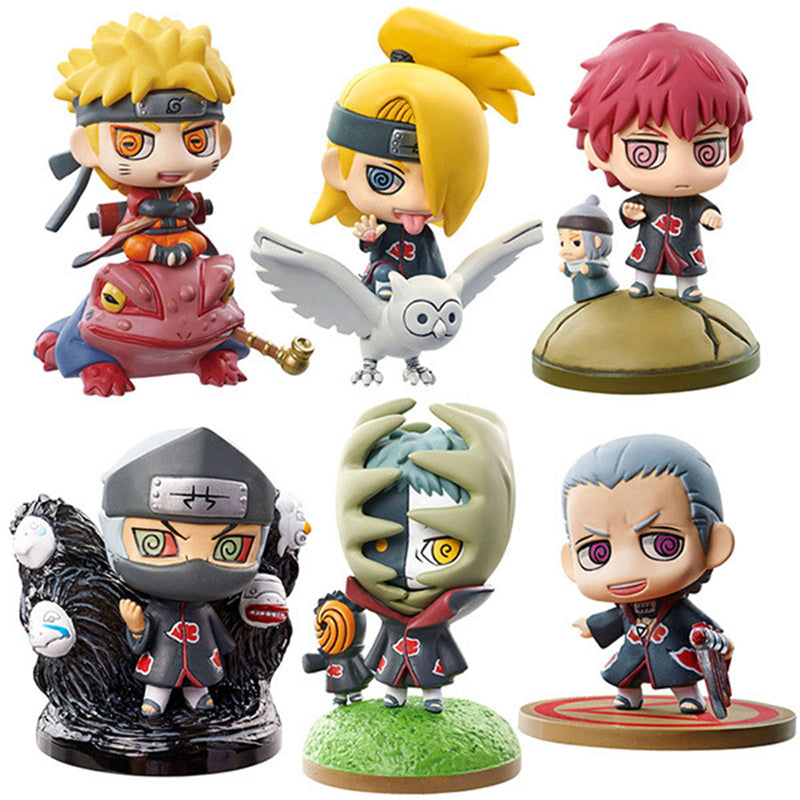 New Naruto Anime Figures Q Version Kawaii Shippuden Toys Doll-xinru