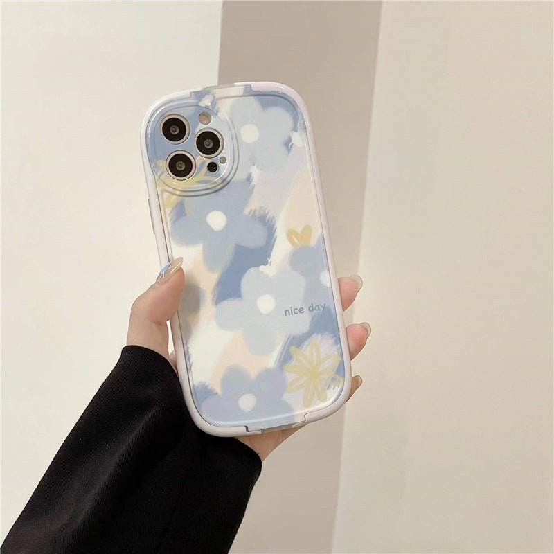 Blue Flower Bracket Case-xinru