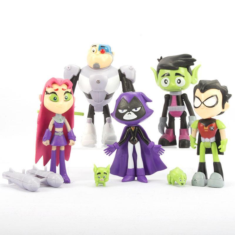 Teen Titans Go Toy Figures for Kids Playset Holiday Gifts-xinru