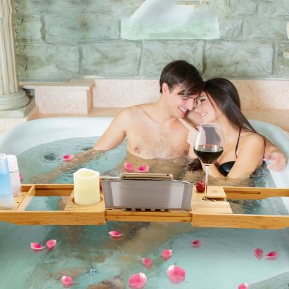 Bathtub Tray Wooden Bath Bamboo Tub-xinru shop