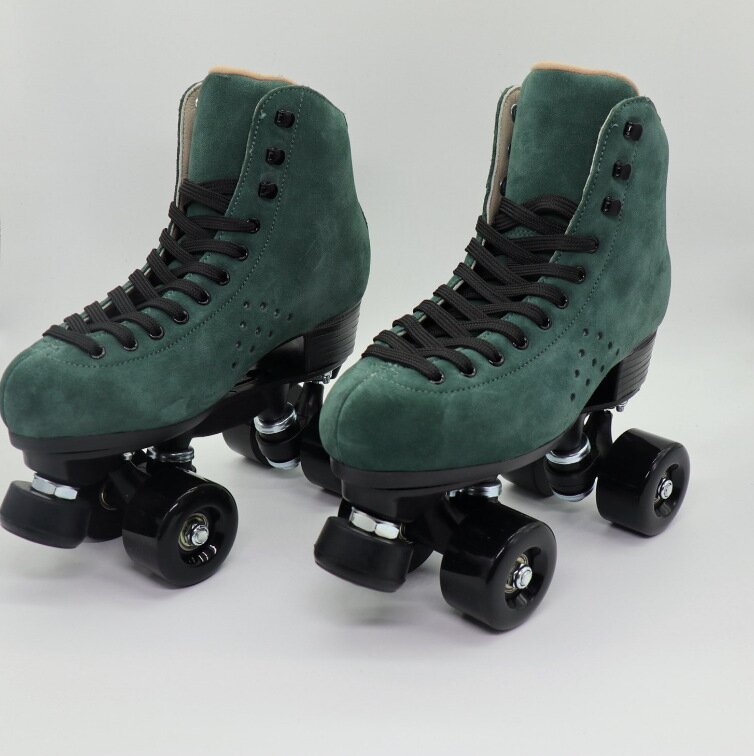 Suede Leather Roller Skates For Men And Women Outdoor-xinru shop