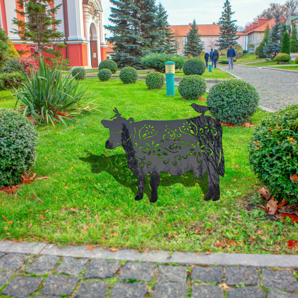 Cattle Shape Outdoor Garden Lawn Stake-xinru