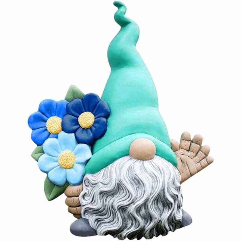 Miniature Magic Garden Gnome Resin Statue Collectible Figurines-xinru