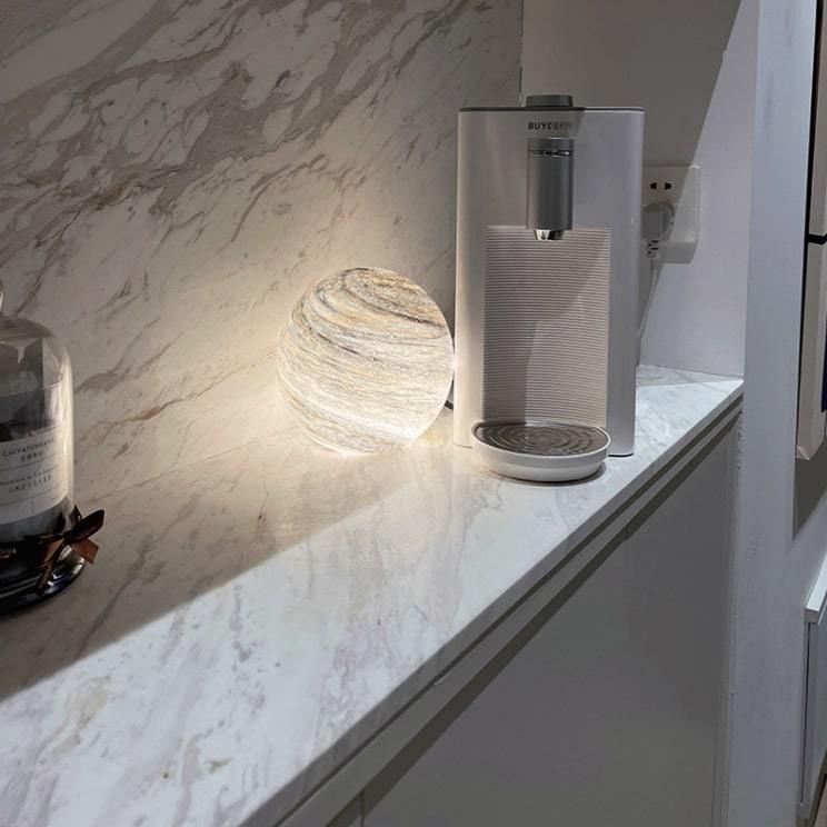 Glass Dome Lamp Sphere Round Ball Planet Moon Night Light-xinru