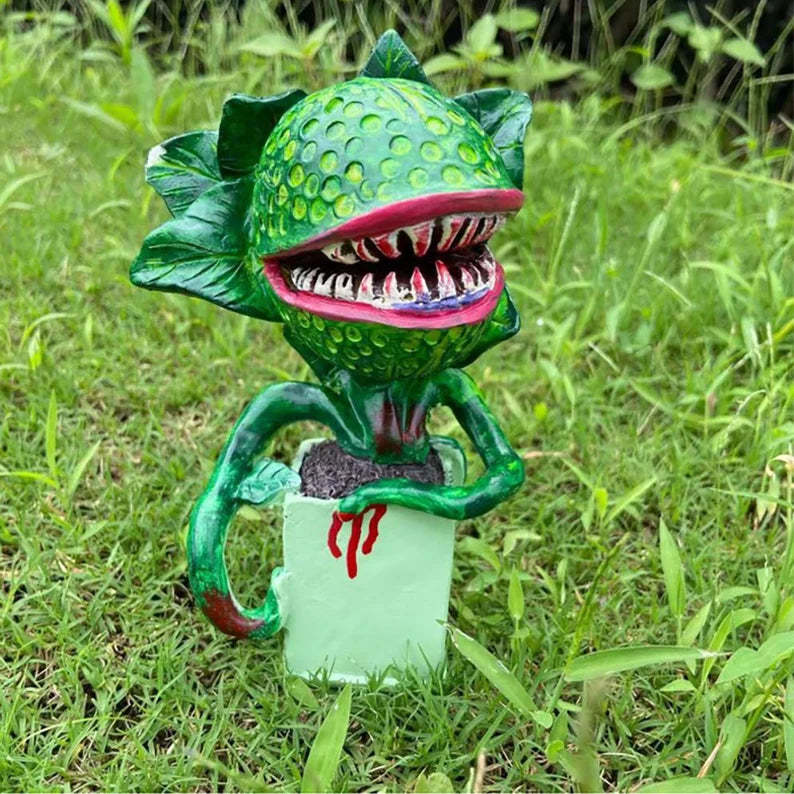 Piranha Plant Statues Flower Decoration Movie Prop Yard Art Garden Home Gift-xinru