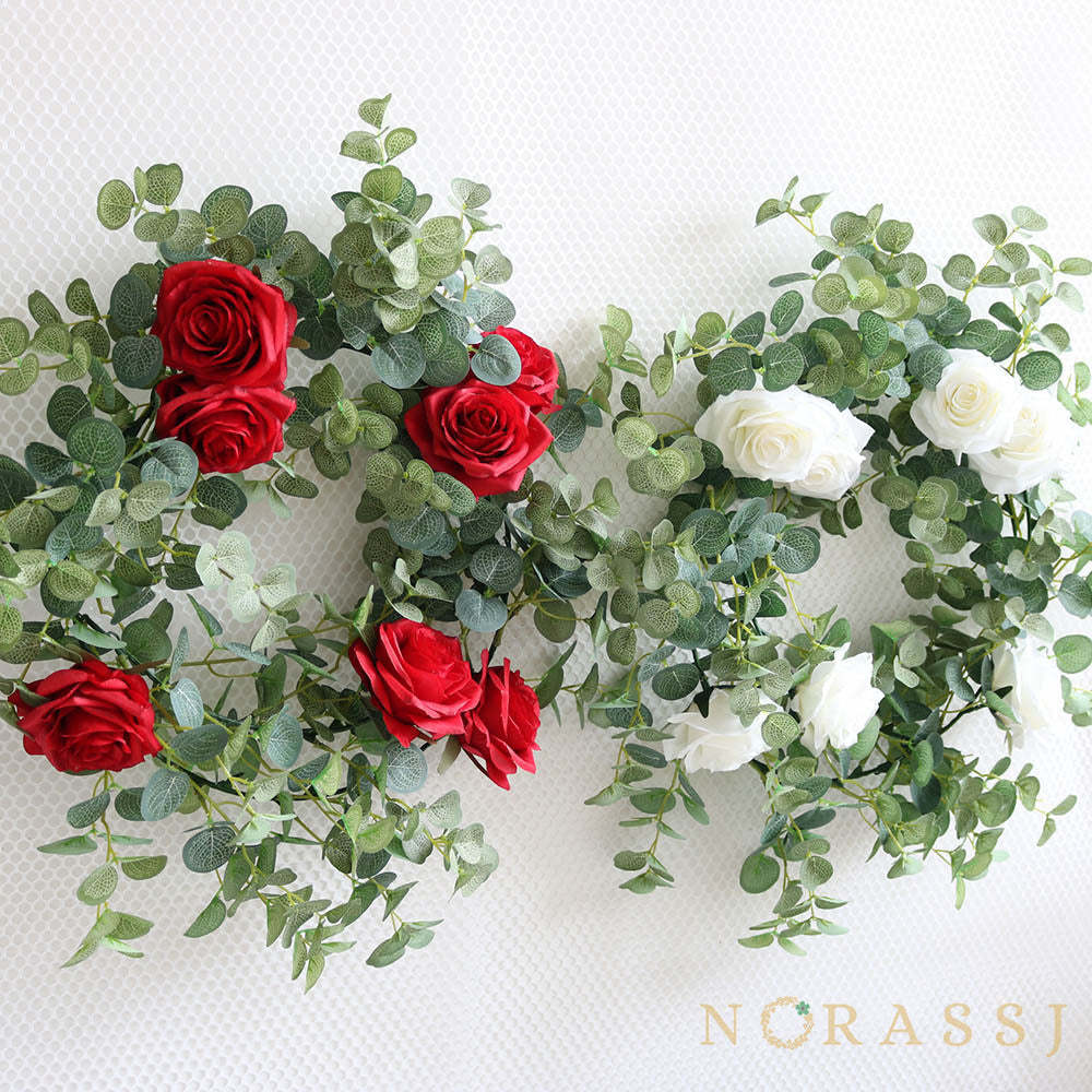 Artificial Rose Elegant Spring Garland  For Wedding-xinru