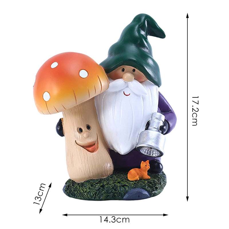 Solar Lamp Mushroom Garden Gnome-xinru