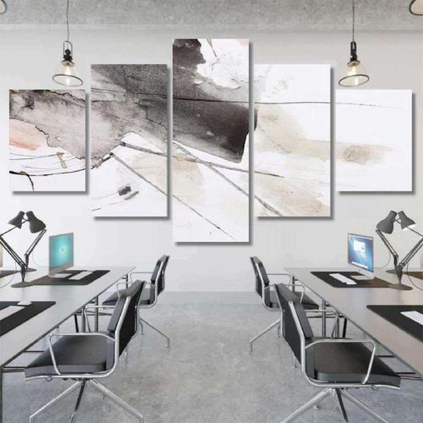 Black Red Abstract Brush Painting-xinru shop