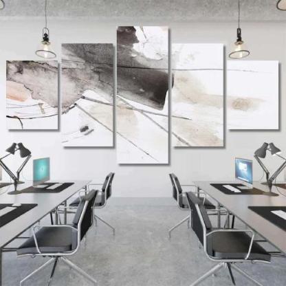 Black Red Abstract Brush Painting-xinru shop