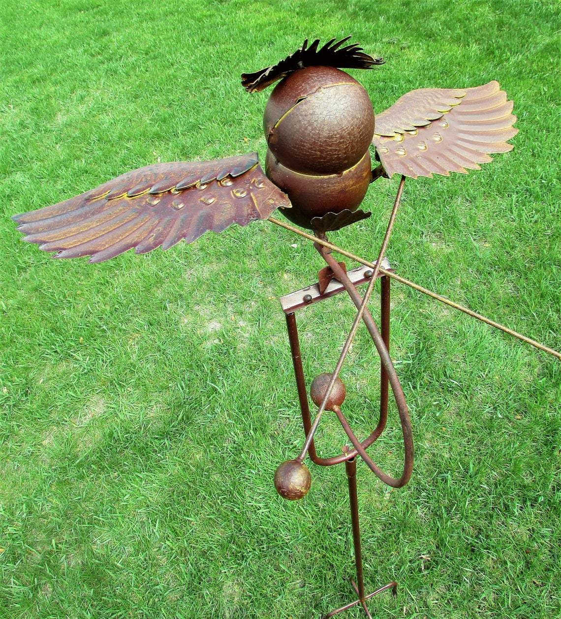 Eagle Garden Sculpture Large Bird Outdoor Statues Metal Yard Patio Lawn Decor-xinru