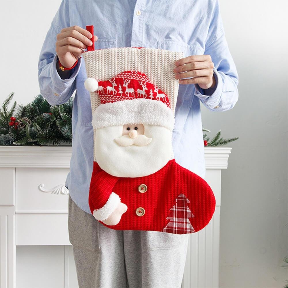 Christmas Stocking Santa Claus Gift Large Candy Bags Christmas Decorations-xinru shop