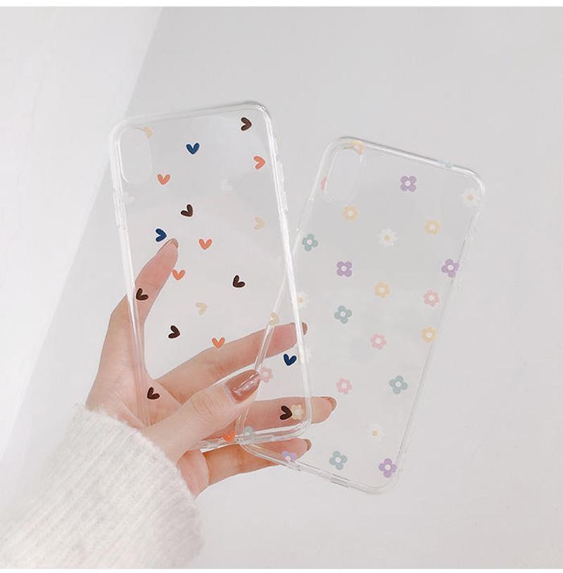 Floral Love Transparent Case-xinru