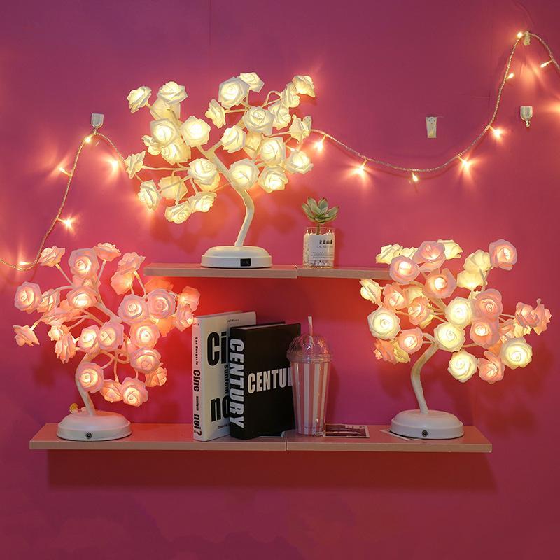Romantic soft light rose lamp-xinru shop