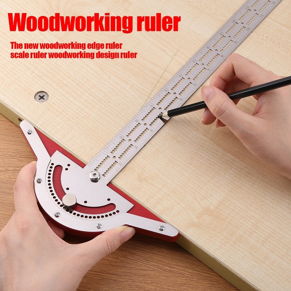 Ultra Precision Marking Ruler Square T Type Woodworking Scriber Measuring Tool-xinru