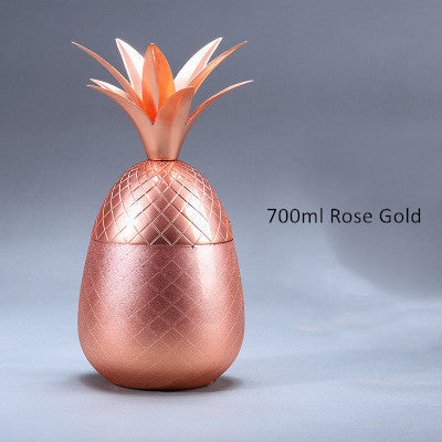 Pineapple Shaped Stainless Steel Cocktail Bar Glass-xinru