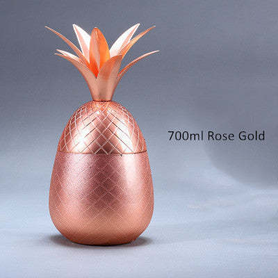 Pineapple Shaped Stainless Steel Cocktail Bar Glass-xinru
