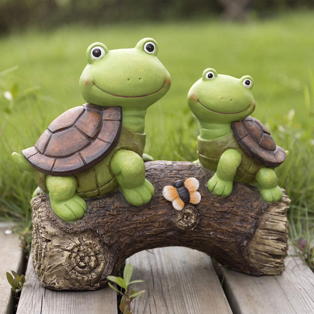 Outdoor Decor LED Turtles Figurin Solar Light Cartoon Ornament-xinru