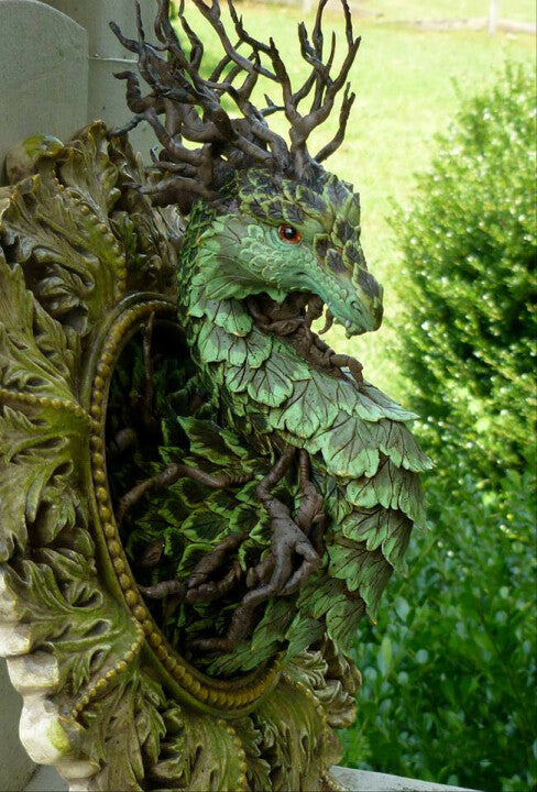 Forest Dragon Resin Statues Wall Decor For Home indoor-xinru