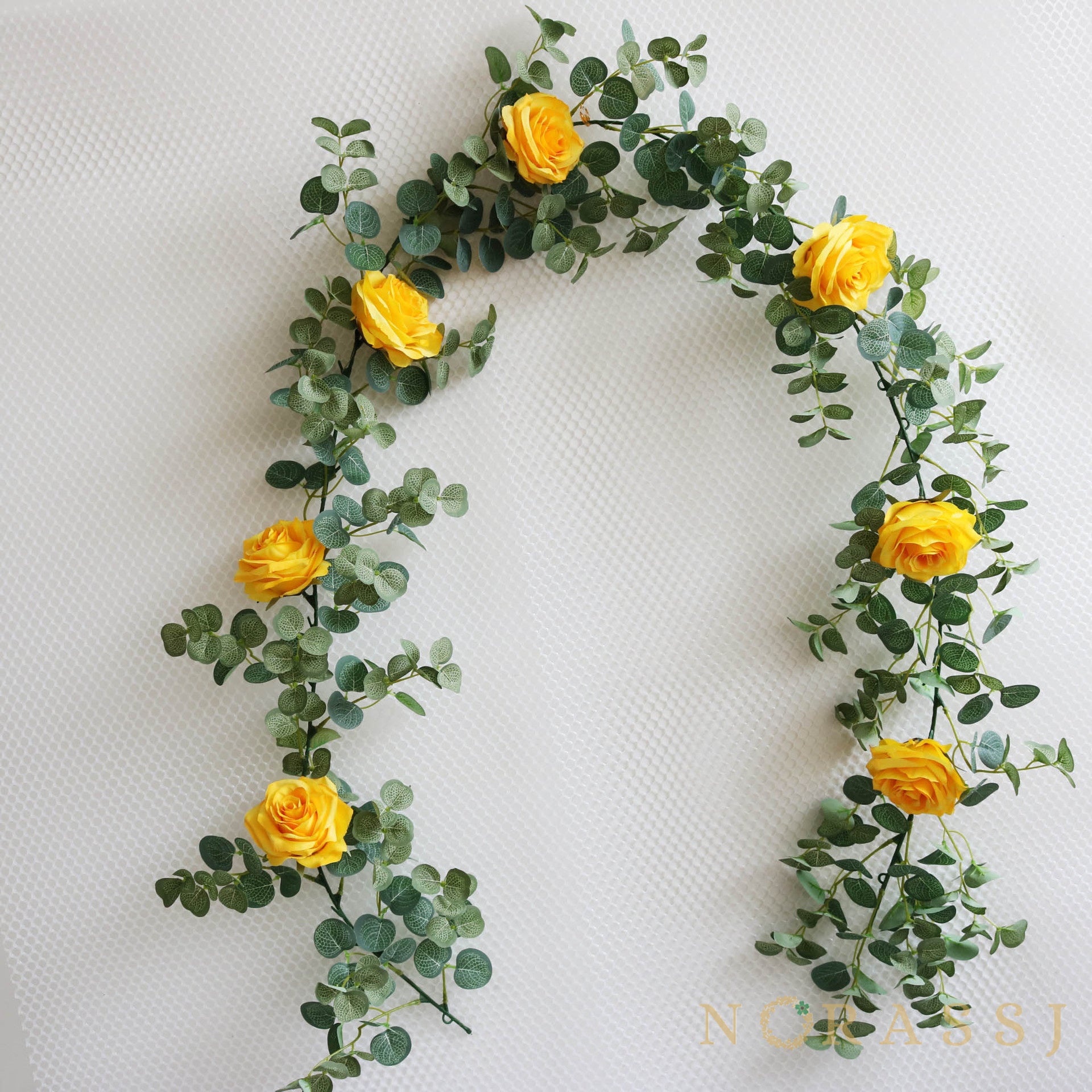 Artificial Rose Elegant Spring Garland  For Wedding-xinru