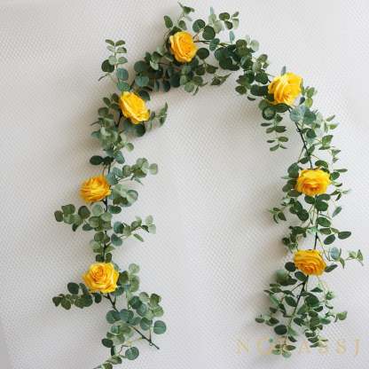 Artificial Rose Elegant Spring Garland  For Wedding-xinru