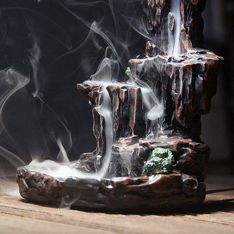 Rocky Mountain Waterfall Incense Burner-xinru