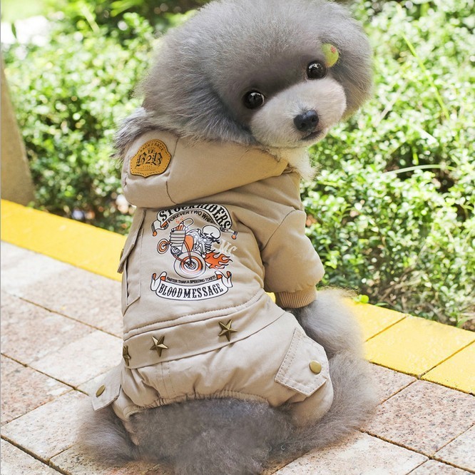 Thickening Corduroy Clothes for Small Dog-xinru