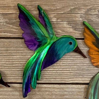 Hummingbirds Metal Art Yard Art-xinru shop