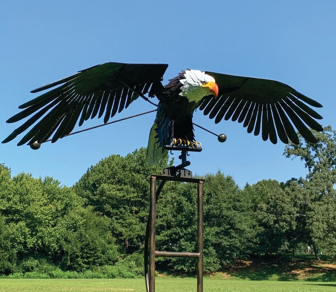 Eagle Garden Sculpture Large Bird Outdoor Statues Metal Yard Patio Lawn Decor-xinru
