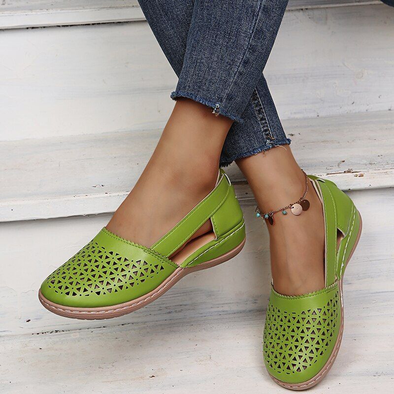Soft Sole Wedges Orthopedic Hollow Out Bunion Correction Sandals-xinru shop