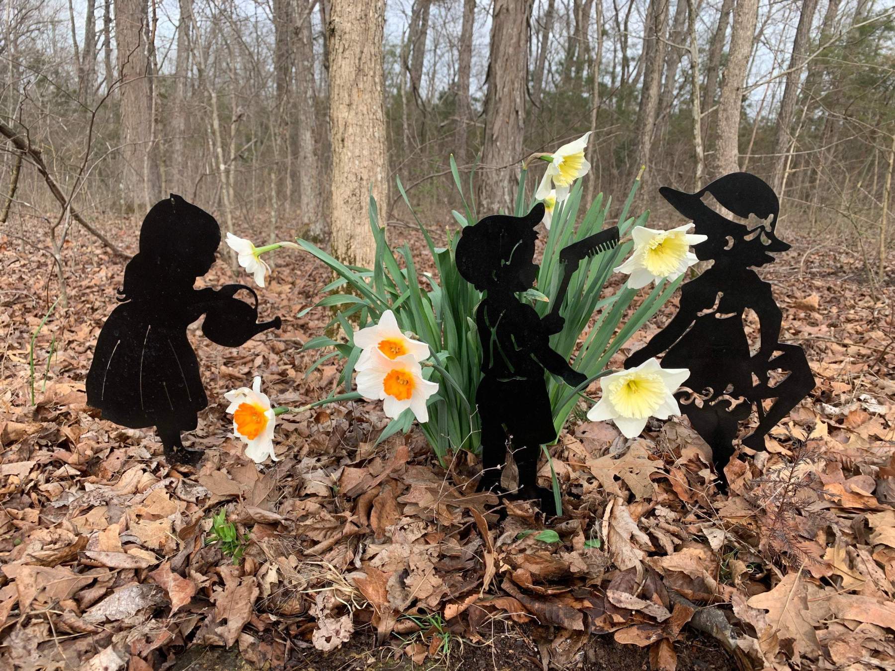 3Pc Yard Art Garden Insert Kid Insert Yard Decoration-xinru