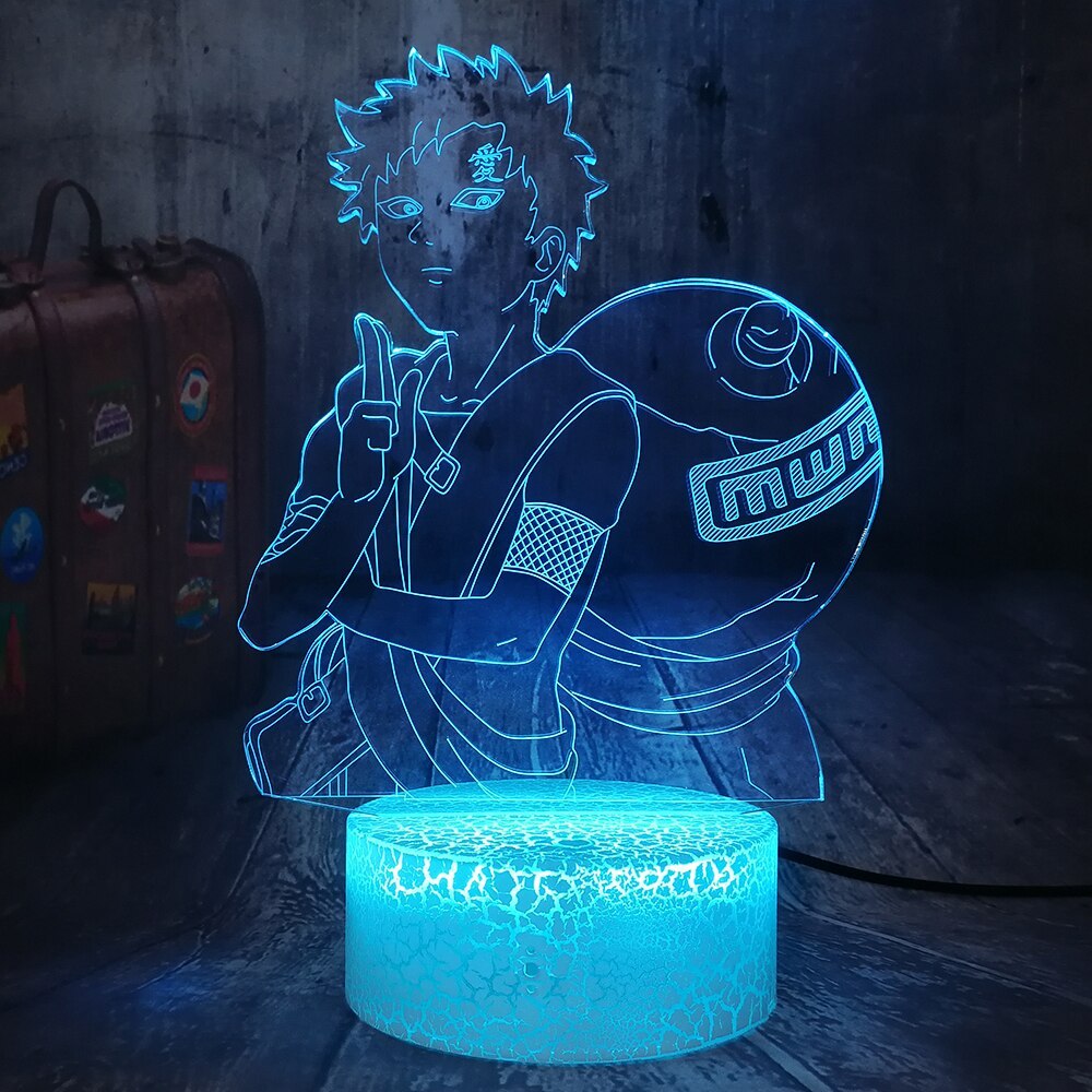 Anime NARUTO Visual 3D Illusion Lamp Night Light-xinru