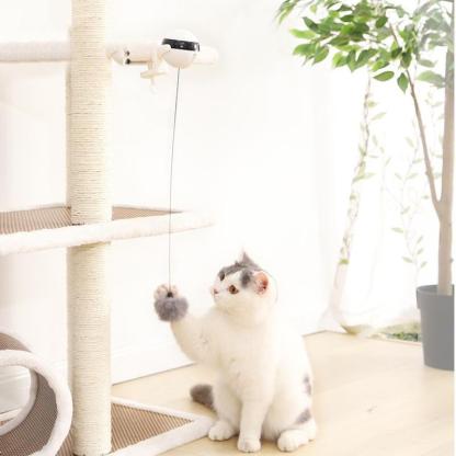 Cat Teaser Toy Electronic Lifting Ball Motion Activated Interactive Cat Toys-xinru