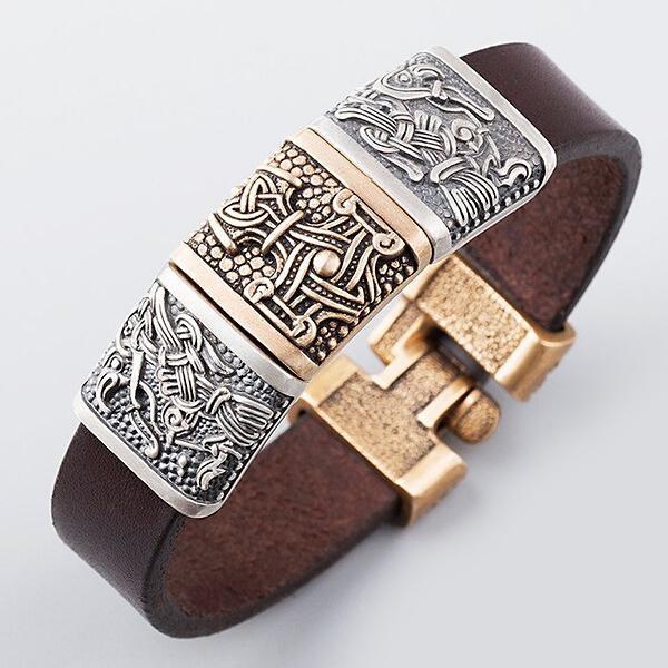 Mjolnir and Ravens Wristband-xinru shop