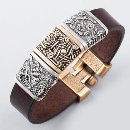 Mjolnir and Ravens Wristband-xinru shop