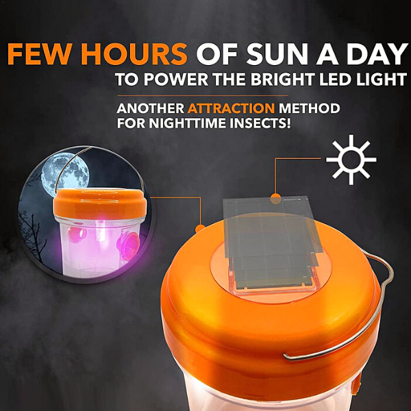 Solar Wasp Trap Hanging with LED Light-xinru