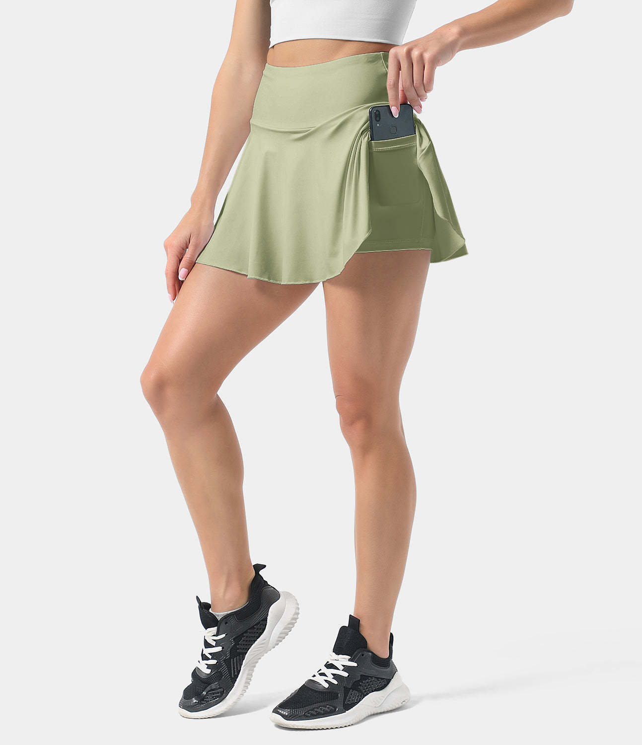 Women's Athletic High Waisted Tennis Skirts With Pockets-xinru shop